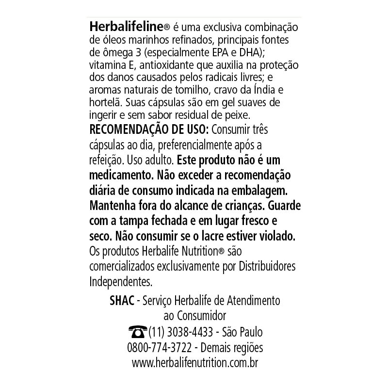 Herbalifeline® 90 Cápsulas - 73g - Imagem 3